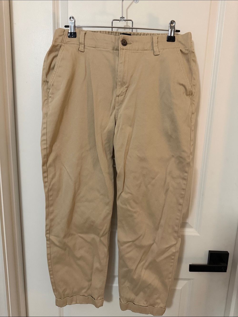 GAP Tan Cropped Chino Ankle Pants